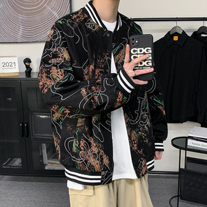 XZ201---2   春装新款棒球服夹克宽松男女外套B667 P90   有货图片