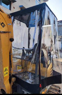 户外挖掘机露天微挖机折叠篷钩机车篷钩机微挖叉车篷挖沟机透明罩