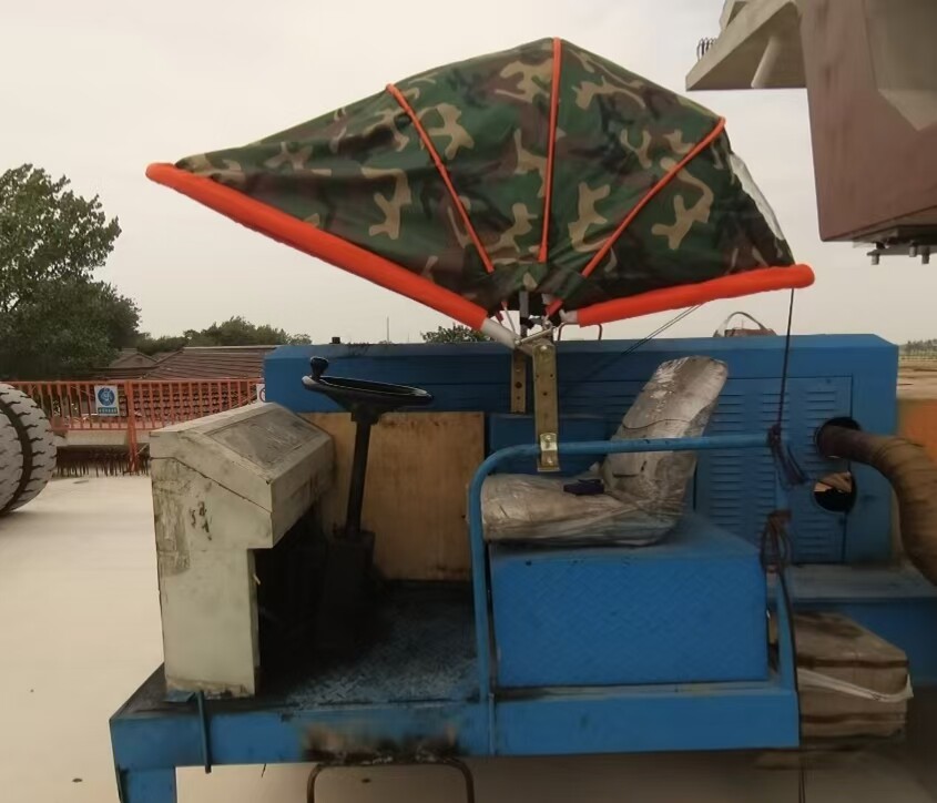 户外专用铲车压路机拖拉机钩机微挖挡风避雨遮阳棚折叠篷遮阳伞棚