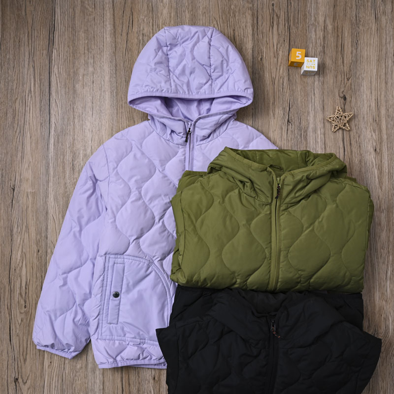 BL国内单 儿童春秋冬款休闲连帽轻薄羽绒服 中大童装保暖羽绒外套