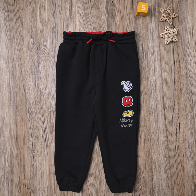 外贸欧美男宝春秋帅气卫裤长裤子男童细抓绒裤休闲裤哈伦裤运动裤