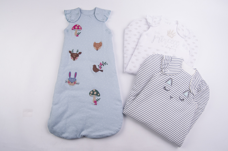 NX外贸欧美婴儿纯棉春秋冬款睡袋防踢被 女宝新生儿背心睡袋 2.5T