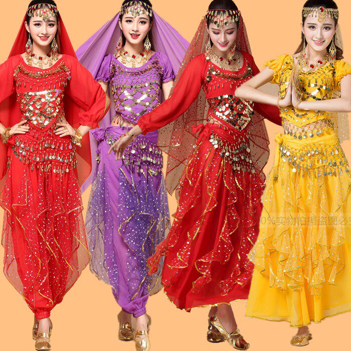 Belly Dance Set Women's wear adult high-grade 2018 new pattern Annual meeting costume India Dance Costume Short sleeved longuettein the Women's clothing/Boutique , Costume/National costume/Stage costumes , National costume/Costumes  category - from Buy2taobao.com to provide professional Taobao agent buy service