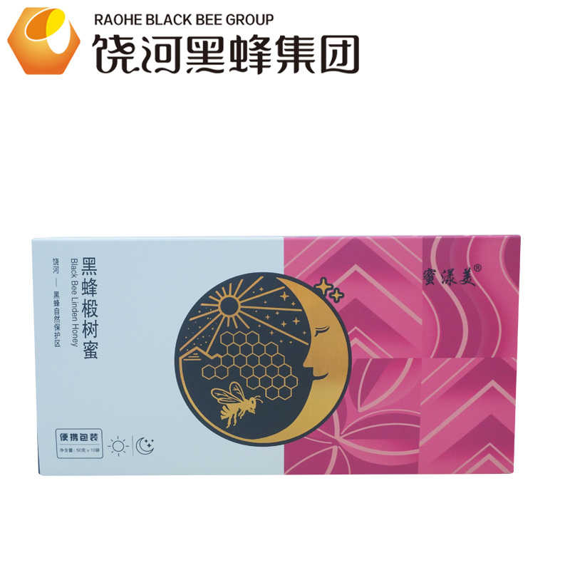 饶河东北黑蜂椴树蜜50克*10袋小袋蜜出门旅行方便携带