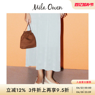 Mila Owen秋冬时尚气质金属搭扣尖头高跟鞋09WGS254525
