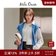 Owen秋冬时尚 百搭拼色长袖 短款 Mila 翻领衬衫 09WFB244119