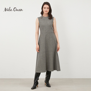 Mila Owen 秋冬日系简约气质无袖连衣裙09WFO234038