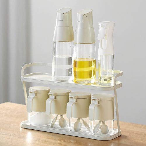 日式双层厨房置物架可放zuutii罐