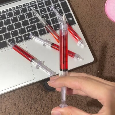 仿真针筒笔动态药水考试