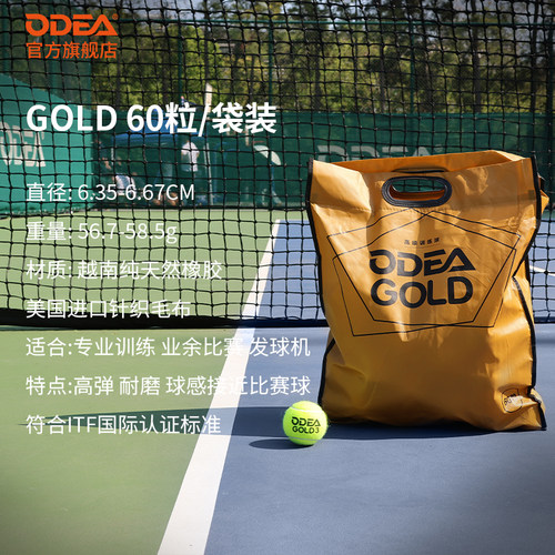 欧帝尔网球初学进阶高级专业训练网球DD1 DD2 DD3 gold学校俱乐部