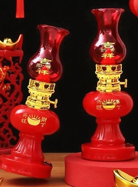 【超值6件套】吉祥如意蜡烛灯LED节能无烟仿真电子蜡烛进宅烛台w