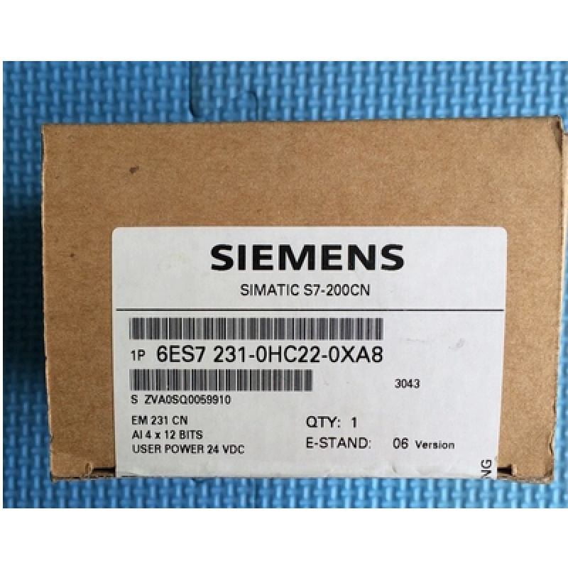 西门子6ES7231-0HC22-0XA8西门子CN模拟量模块6ES72310HC220XA8XX