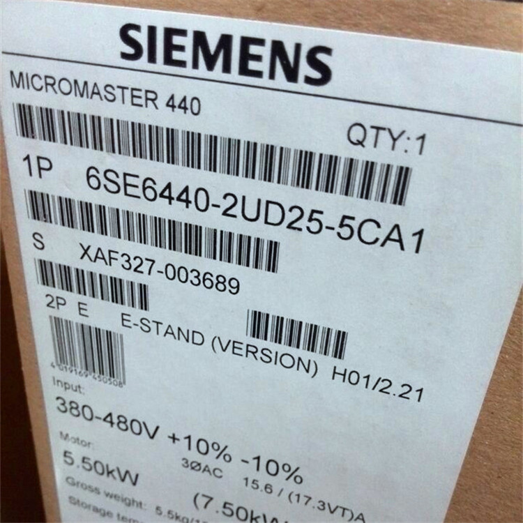 原装1P6SE6440-2UE25-5CA1全新正品440 无滤波器6SE64402UE255CA1