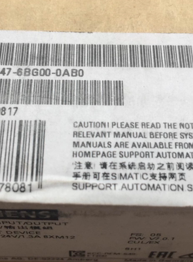 西门子1P6ES7147-6BG00-0AB0全新ET 200ECO PN6ES71476BG000AB0