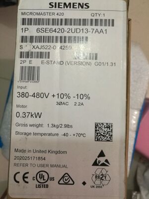 原装1P6SE6420-2UD13-7AA1全新正品420 无滤波器6SE64202UD137AA1