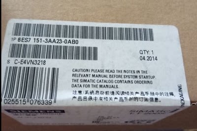 西门子6ES7151-3AA23-0AB0西门子模块6ES71513AA230AB0CPUX现货CD
