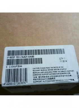 西门子1PES7151-7AA21-0AB0全新ET 200S CPU现货6ES71517AA210AB0