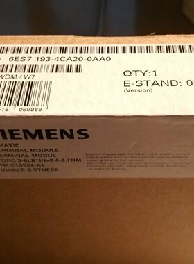 西门子6ES7193-4CA30-0AA0西门子模块6ES71934CA300AA0CPUX现货CD
