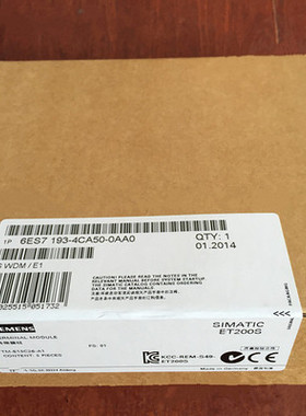 西门子1P6ES7193-4CA50-0AA0原装正品终端模块6ES71934CA500AA0