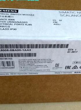 西门子1P6GK5005-0BA00-1AA3原装SCALANCE X0056GK50050BA001AA3