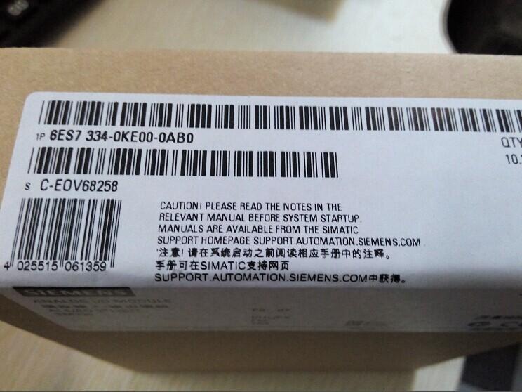 西门子6ES7334-0KE00-0AB0模拟量输入输出模块6ES73340KE000AB0XX