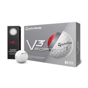 TaylorMade泰勒梅高尔夫球新款V3 SOFT高性能高远距golf三层球