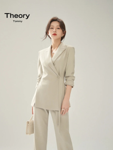 气质OL职业阔腿裤 The 套装 高级感纯色西装 两件套 micmle25春时尚