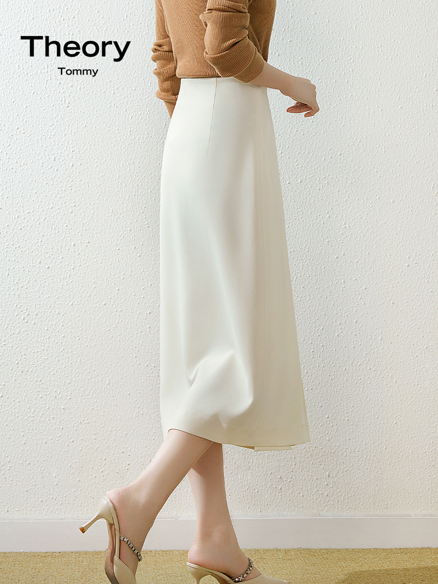 TheoryTommy不规则开叉半身裙