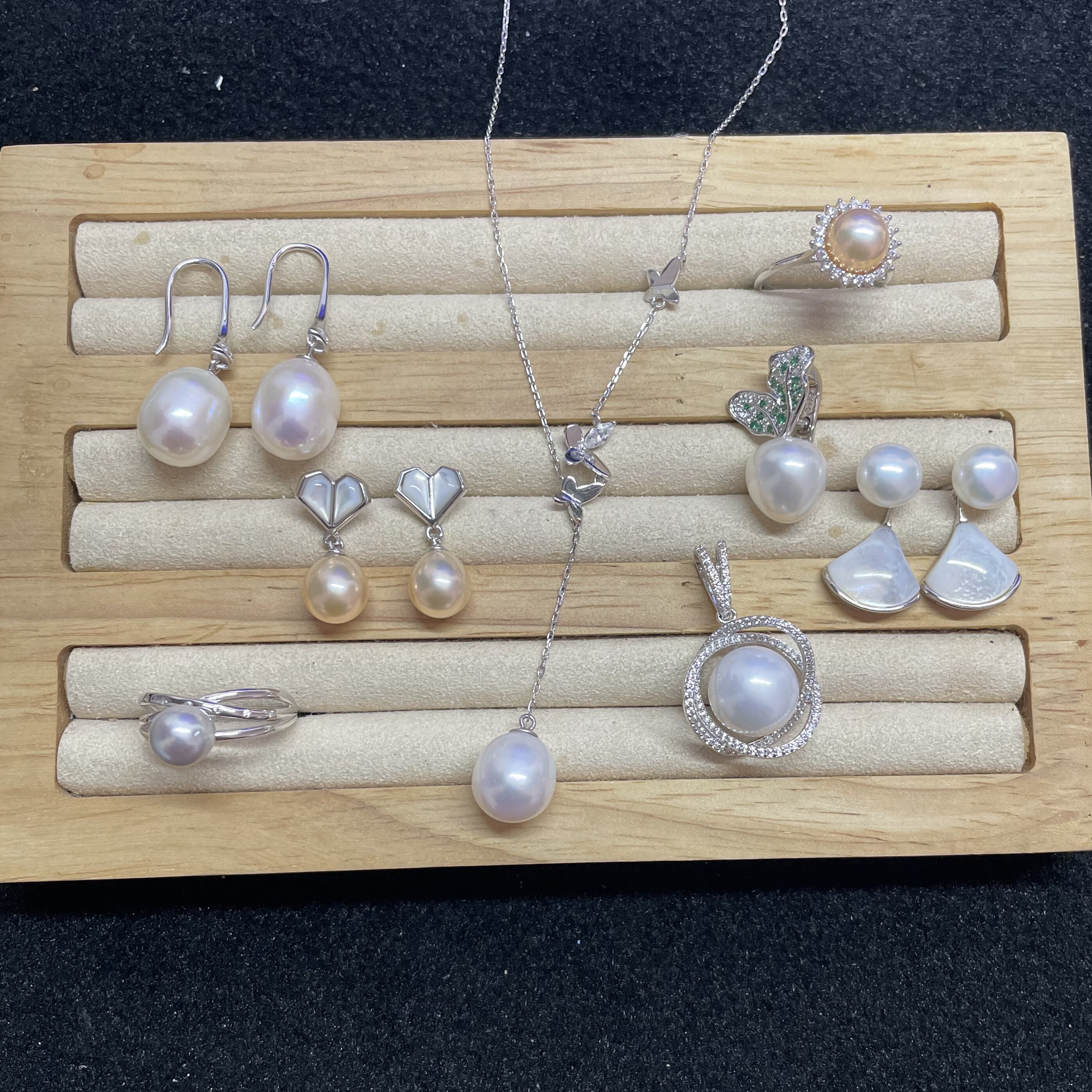 [孤品促销]天然真珍珠项链吊坠耳环手链 此链接为孤品好货集锦