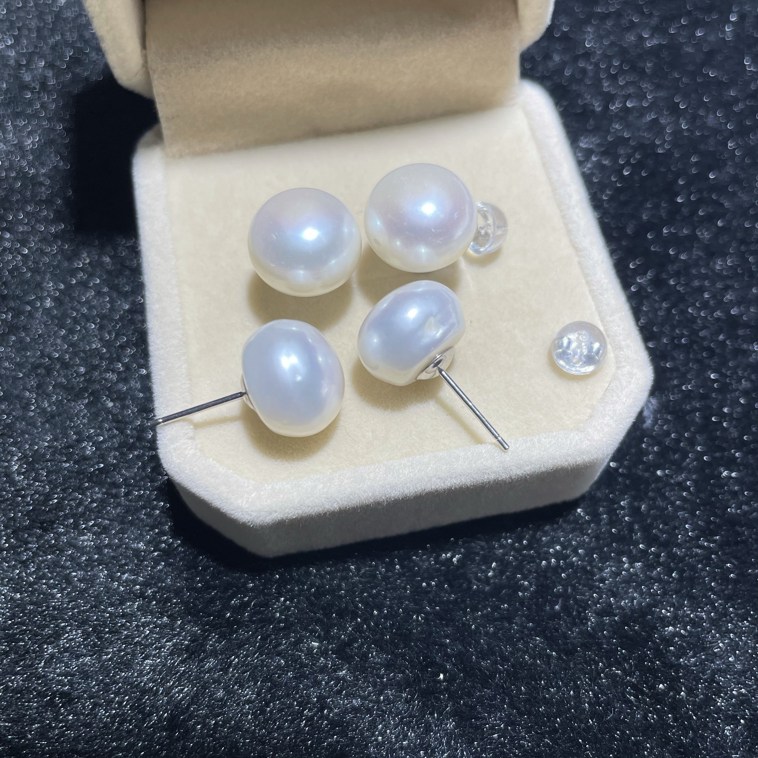 特价大尺寸11-12mm无核淡水珍珠耳钉 诸暨山下湖白色有瑕珍珠耳钉,珠宝/钻石/翡翠,耳饰,淘宝优惠券,粉丝福利购,淘宝优惠卷