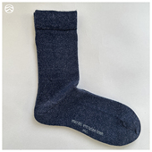 款 美利奴羊毛亚麻大童男女袜子 扬子50%merino50%linen中筒袜四季