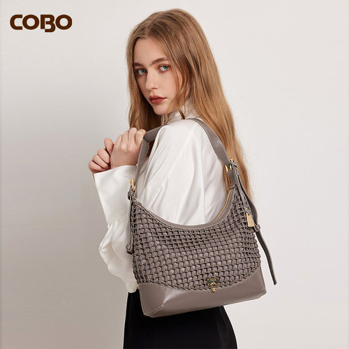 COBO编织包休闲中号编织手工