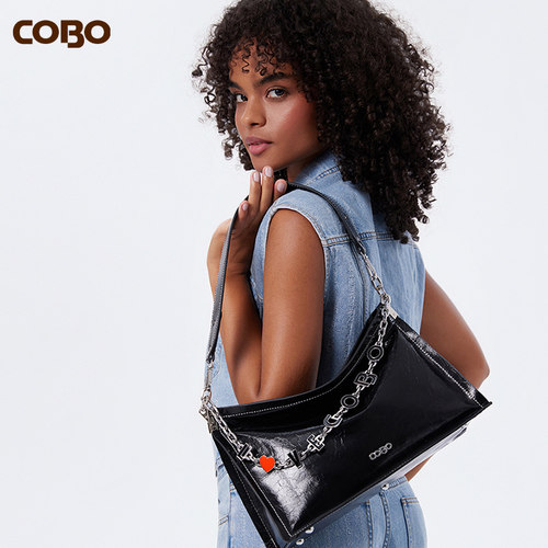 COBO/蔻尔宝真皮头层牛皮包欧美时尚单肩手提斜挎女包
