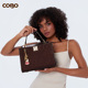 头层牛皮时尚 COBO 蔻尔宝2025年新品 单肩手提斜挎包手工编织女包
