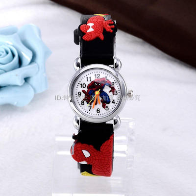 蜘蛛侠fashion watch kids cartoon watches 3D spider man watch