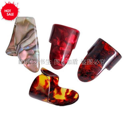 Gift 3 Finger Picks + 1 Thumb Pick Plectrums Guitar Pla
