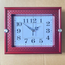 方形电子静音挂钟客厅卧室钟表时尚创意家用石英钟挂表墙上挂钟