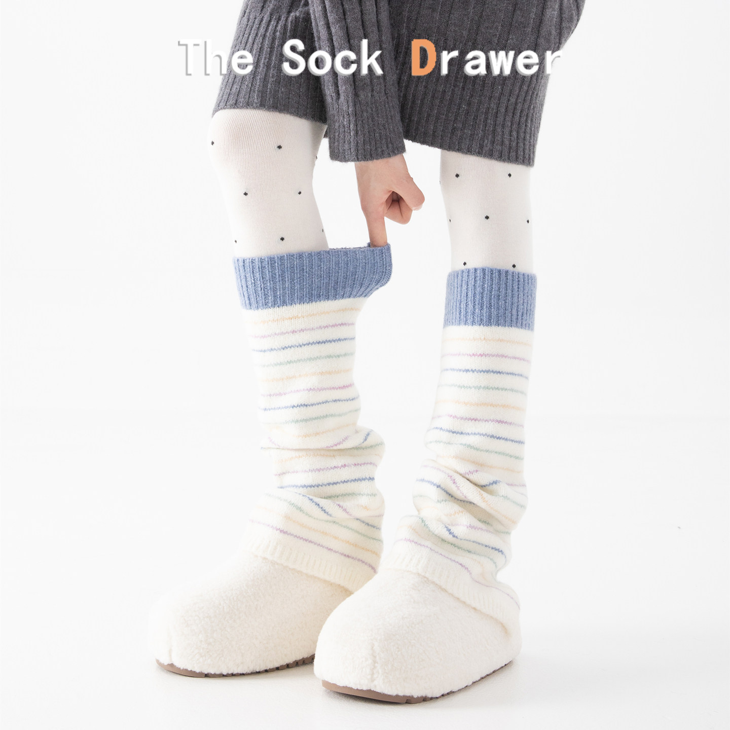 羊绒袜套女秋冬加厚保暖日系jk渐变色辣妹亚文化小腿堆堆袜腿套,女士内衣/男士内衣/家居服,中筒袜,淘宝优惠券,粉丝福利购,淘宝优惠卷