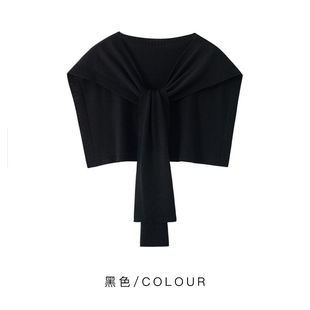 2025春季韩版披护肩围脖巾空调房网红披肩针织搭肩女外搭假领子