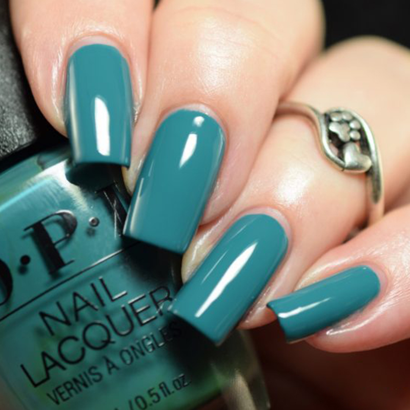 OPI指甲油G45松石青蓝色秋冬
