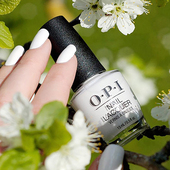 美国OPI指甲油L00高品质漆光纯白色经典 美甲法式 防水免烤持久环保