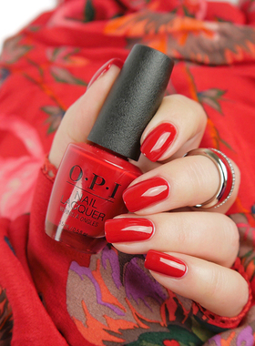 美国高端OPI指甲油N25国潮大正红Big Apple Red免烤快干持久环保