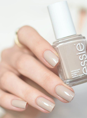 美国ESSIE指甲油745秋冬显白百搭高级感奶茶裸米灰色免烤快干美甲