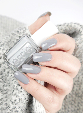 ESSIE指甲油508秋冬显白莫兰迪雾霾蓝灰色免烤快干持久不可剥美甲