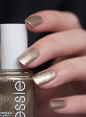essie指甲油1005轻奢金属亚麻浅金色getting groovy脚趾免烤持久