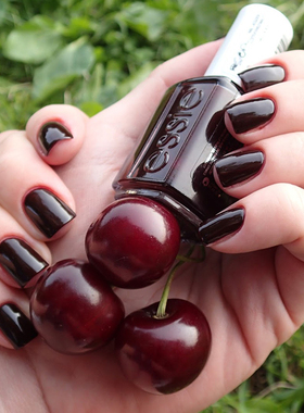 ESSIE指甲油249车厘子暗酒红脚趾美甲WICKED免烤快干免照灯不可剥