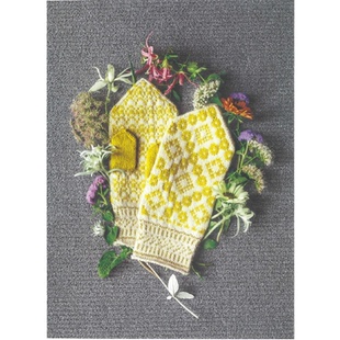 128【日文】北欧风格提花图案手套 棒针编织教程 电子图解图纸