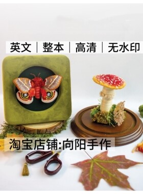 英文 3149 刺绣线稿 3D立体花鸟虫蝶刺绣 电子图解教程