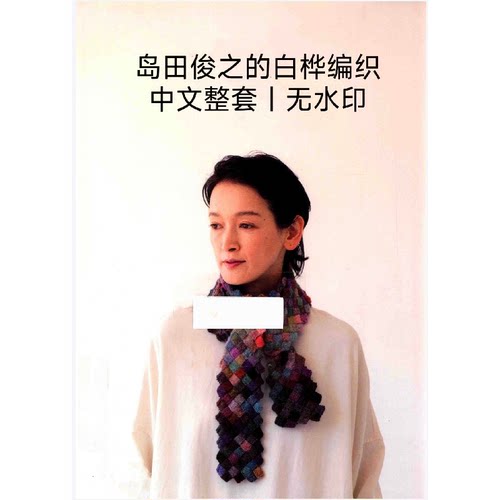 443 中文 棒针编织 岛田俊之的白桦编织 披肩帽子手套图解素材
