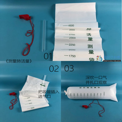 诺贝尔科教肺活量哨子实验材料